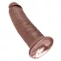 King Cock - dildo com ventosa grande 25cm - marrom