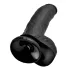 King Cock - dildo realístico com ventosa e escroto 23cm - preto
