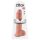 King Cock 11 - Dildo com ventosa e testículos (28cm) - natural