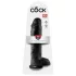 King Cock 11 - dildo com ventosa e escroto 28cm - preto