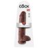 King Cock 11 - Dildo Marrom c/ Ventosa e Testículos (28cm)