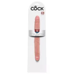 King Cock - dildo duplo realístico 31cm - cor natural