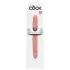 King Cock - dildo duplo realístico 31cm - cor natural