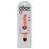 King Cock 7 Stiffy - Vibrador realista à prova d'água (18cm) - Natural