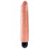 King Cock 10 Stiffy - vibrador realista e à prova d'água (25cm) - natural