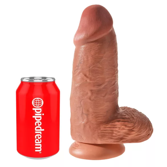King Cock - dildo com ventosa - 23cm - cor pele escura