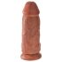 King Cock 9 Chubby - Dildo com ventosa (23cm) - tom escuro