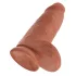 King Cock - dildo com ventosa - 23cm - cor pele escura