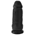 King Cock - dildo com ventosa e escroto 23cm - preto