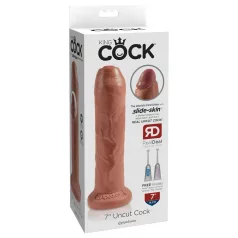 King Cock - dildo realista 18cm - cor marrom escuro