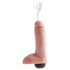 King Cock 8 - Dildo Realístico com Ejeção (20cm) - Natural