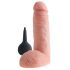 King Cock 8 - Dildo Realístico com Ejeção (20cm) - Natural