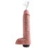 King Cock 11 - Dildo Realista com Ejeção (28cm) - Natural