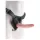 King Cock - dildo com arnês - 18cm - preto