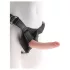 King Cock - dildo com arnês - 18cm - preto