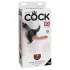 King Cock - dildo com arnês - 18cm - preto