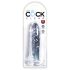 King Cock Clear 6 - Dildo com ventosa (15cm)