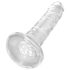 King Cock Clear 6 - Dildo com ventosa (15cm)