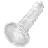 King Cock Clear 6 - dildo com ventosa (17,8 cm)