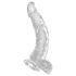 King Cock Clear 7,5 - Dildo com ventosa e escroto (19cm)