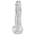 King Cock Clear 8 - Dildo de 20cm com Ventosa e Testículos