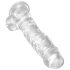 King Cock Clear 8 - Dildo de 20cm com Ventosa e Testículos