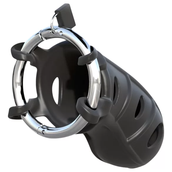 C-Ringz - anel peniano com jaula - silicone - preto