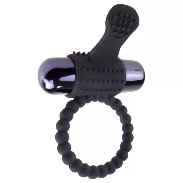Pipedream Fantasy C-Ringz - anel peniano vibratório - silicone preto