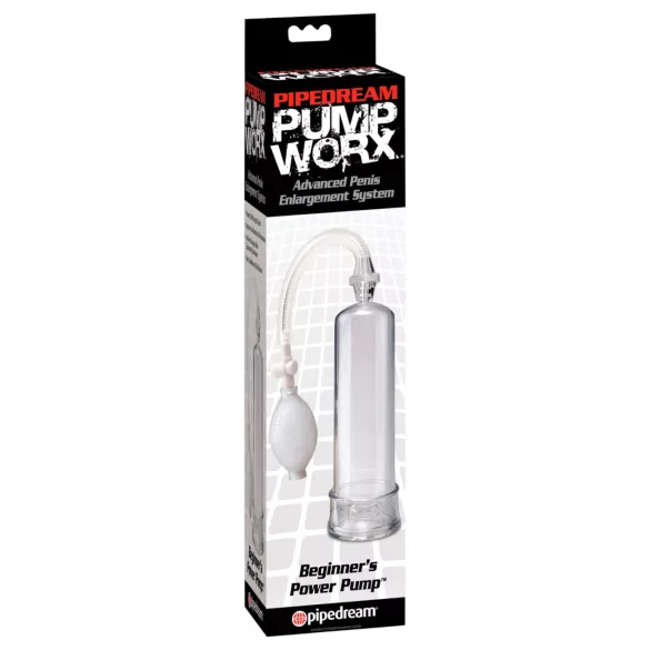 Pipedream - Pump Worx Beginner's - bomba peniana transparente (19 cm)