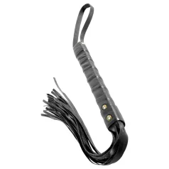 Fetish Fantasy - chicote fetiche - couro preto