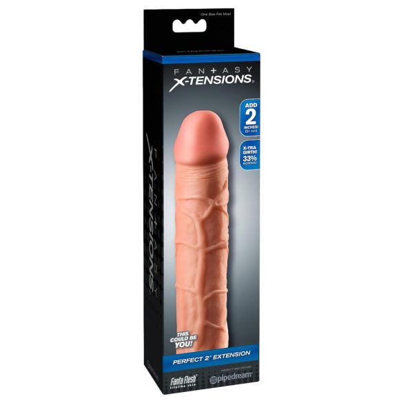 X-TENSION Perfect 2 - Extensor Peniano Realista (20,3cm) - Natural