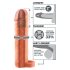 X-TENSION Perfect 2 - Extensão Peniana Anelada (19cm) - Natural
