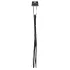Fetish Fantasy - chicote flogger cat-o-nine - couro preto 65cm