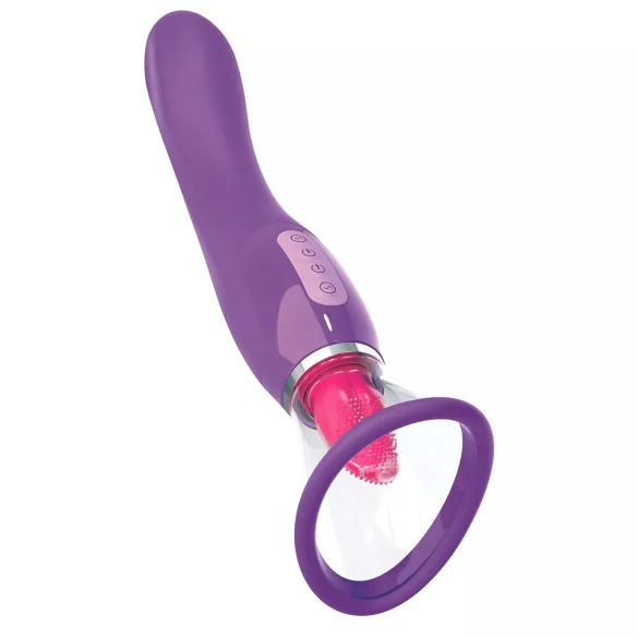Fantasy - vibrador clitóris 3 em 1 recarregável roxo