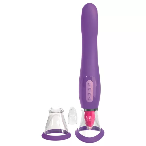 Fantasy - vibrador clitóris 3 em 1 recarregável roxo