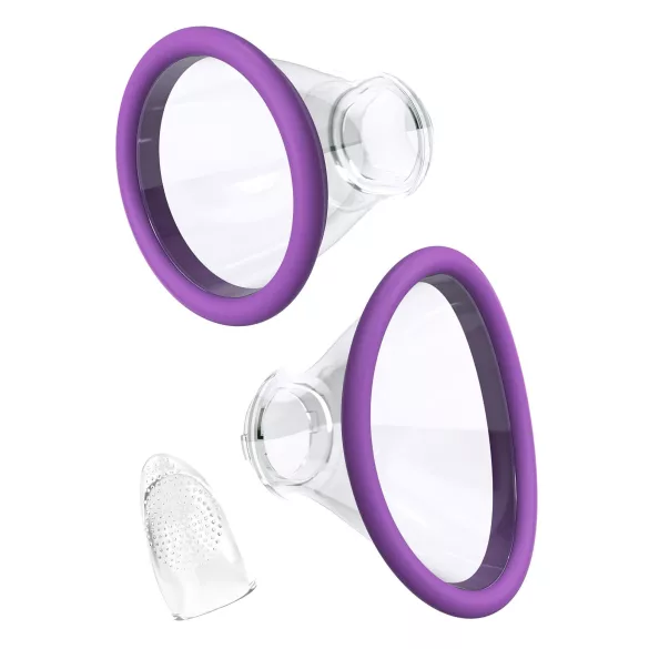 Fantasy - vibrador clitóris 3 em 1 recarregável roxo