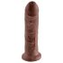King Cock 8 Dildo (20cm) - Marrom