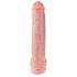 King Cock 15 - Dildo com ventosa e escroto (38cm) - Natural