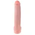 King Cock 15 - dildo com ventosa e com testículos (38 cm, cor natural)