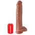 King Cock 15 - Dildo Gigante 38cm - Natural Escuro