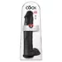 King Cock 15 - dildo com ventosa e testículos (38 cm, preto)