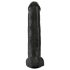 King Cock 15 - Dildo com ventosa e testículos (38cm) - preto