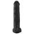 King Cock 15 - dildo com ventosa e testículos (38 cm, preto)