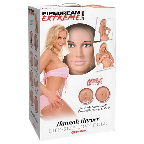 Pipedream Hannah Harper - boneca inflável realista com rosto 3D