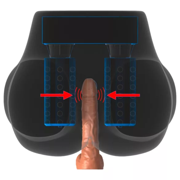 PDX Elite Milk Me Silly - masturbador natural vibratório