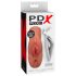 PDX Double Stroker - 2 em 1 Masturbador Realista (Tom de Pele Escura)