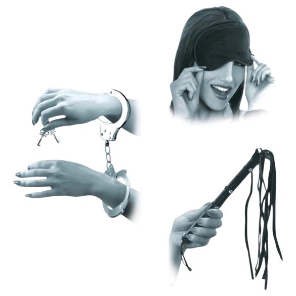 Fantasia Fetiche do Amante - Kit BDSM para Iniciantes - 3 Peças