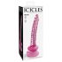 Icicles No. 86 - Dildo de Vidro com Forma de Pênis (Rosa)