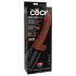 King Cock Plus 7,5 - Vibrador com escroto (marrom)