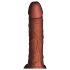 King Cock Plus 7,5 - Vibrador com escroto (marrom)